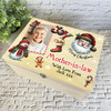 Santa Wooden Personalised Photo Christmas Hamper Gift Box For Mother-In-Law Santa Wooden Personalised Photo Christmas Hamper Gift Box For Mother-In-Law