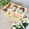 Santa Wooden Personalised Photo Christmas Hamper Gift Box For Mother-In-Law Santa Wooden Personalised Photo Christmas Hamper Gift Box For Mother-In-Law