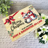Son and Daughter-In-Law Penguin Wooden Personalised Christmas Hamper Gift Box