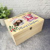 Sister Pink Wooden Personalised Photo Children's Christmas Hamper Gift Box