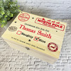 North Pole Office Wooden Personalised Christmas Hamper Gift Box