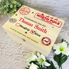 North Pole Office Wooden Personalised Christmas Hamper Gift Box