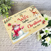 Snowmen Wooden Personalised Christmas Hamper Gift Box For Wife