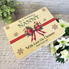 Nanny Red Bow Wooden Personalised Christmas Hamper Gift Box