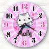 Gabby's Dollhouse Cakey Personalised Gift For Kid's Bedroom Clock