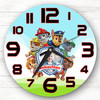 Paw Patrol Characters Photo Personalised Gift For Kid's Bedroom Clock