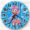 Sonic The Hedgehog Amy Rose Personalised Gift For Kid's Bedroom Clock