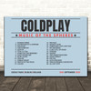 Coldplay - Concert Setlist Gig Poster Print Canvas Blue Landscape - Croke Park Dublin Ireland - Sept 2nd 2024