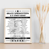 Bruce Springsteen - Concert Setlist Poster Print Canvas - Hyde Park, London, England - July 6th 2023
