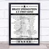 Bruce Springsteen - Concert Setlist Poster Print Canvas - Parken Stadium, Copenhagen, Denmark - July 13th 2023
