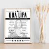 Dua Lipa - Concert Setlist Poster Print Canvas - Utilita Arena Birmingham, Birmingham, England - April 17th 2022