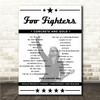 Foo Fighters - Concert Setlist Poster Print Canvas - Apollo Projects Stadium, Christchurch, New Zealand - January 24th 2024