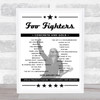 Foo Fighters - Concert Setlist Poster Print Canvas - Apollo Projects Stadium, Christchurch, New Zealand - January 24th 2024