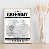 Greenday - Concert Setlist Poster Print Canvas - Echoplex, Los Angeles, CA, USA - April 18th 2024