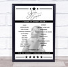 Sabrina Carpenter - Concert Setlist Poster Print Canvas - The O2 Arena, London, England - March 8th 2025