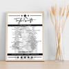 Taylor Swift - Concert Setlist Poster Print Canvas - Accor Stadium, Sydney, Australia - February 24th 2024