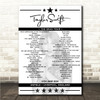 Taylor Swift - Concert Setlist Poster Print Canvas - Anfield, Liverpool, England - June 14th 2024