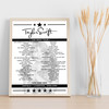 Taylor Swift - Concert Setlist Poster Print Canvas - Anfield, Liverpool, England - June 14th 2024