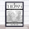 The 1975 - Concert Setlist Poster Print Canvas - The O2 Arena, London, England - February 12th 2024 The 1975 - Concert Setlist Poster Print Canvas - The O2 Arena, London, England - February 12th 2024