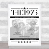 The 1975 - Concert Setlist Poster Print Canvas - The O2 Arena, London, England - February 12th 2024 The 1975 - Concert Setlist Poster Print Canvas - The O2 Arena, London, England - February 12th 2024