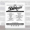 The Darkness - Concert Setlist Poster Print Canvas - Bristol Beacon, Bristol, England - 14th December 2023