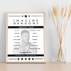 Imagine Dragons Concert Setlist Poster Print Canvas - Any Date, Gig, Venue