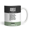 Black Green Adele Concert Setlist Gig Mug - Sonderfreifläche Messe, Munich, Germany 24th August 2024