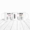 Black Red Coldplay Concert Setlist Gig Mug - Croke Park, Dublin, Ireland 2nd Sept 2024