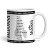 Madonna Concert Setlist Gig Mug - The O2 Arena, London, England - October 15th 2023