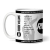Robbie Williams Concert Setlist Gig Mug - The O2 Arena, London, England - 9th October 2022 Robbie Williams Concert Setlist Gig Mug - The O2 Arena, London, England - 9th October 2022