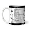 Taylor Swift Concert Setlist Gig Mug - Scottish Gas Murrayfield Stadium, Edinburgh, Scotland - June 9th 2024
