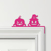 Door Topper 2 Halloween Decor Pumpkins Various Colours Decorative Sign