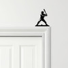 Door Topper Baseball Player Stance Various Colours Top Of Door Decorative Sign