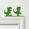 Door Topper Cute Dinosaurs T-Rex Kids Room Decor Various Colours Decorative Sign