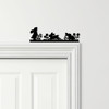 Door Topper Easter Decor Bunnies & Flowers Various Colours Frame Decor Sign