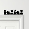 Door Topper Easter Decor Bunny Eggs & Flowers Various Colours Frame Decor Sign
