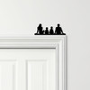 Door Topper Family Of Four 2 Boys Various Colours Top Of Door Frame Decor Sign