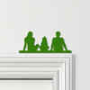 Door Topper Family Of Three 1 Girl Various Colours Top Of Door Decorative Sign