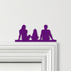 Door Topper Family Of Three 1 Girl Various Colours Top Of Door Decorative Sign