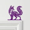 Door Topper Floral Pattern Fox Various Colours Top Of Door Frame Decorative Sign