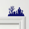 Door Topper Halloween Decor Cemetery Various Colours Top Of Door Decorative Sign