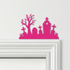 Door Topper Halloween Decor Cemetery Various Colours Top Of Door Decorative Sign