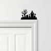 Door Topper Halloween Decor Cemetery Various Colours Top Of Door Decorative Sign