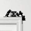 Door Topper Halloween Decor Trick Or Treat Ghosts Various Colours Decor Sign