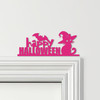 Door Topper Happy Halloween Decor Cat Bat Various Colours Decorative Sign