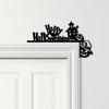 Door Topper Happy Halloween Decor House Pumpkins Various Colours Decorative Sign