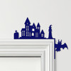Door Topper Haunted House Witch Halloween Decor Various Colours Decorative Sign