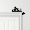 Door Topper Haunted House Witch Halloween Decor Various Colours Decorative Sign