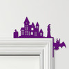 Door Topper Haunted House Witch Halloween Decor Various Colours Decorative Sign