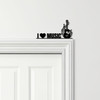 Door Topper I Love Music Guitar Music Notes Various Colours Frame Decor Sign
